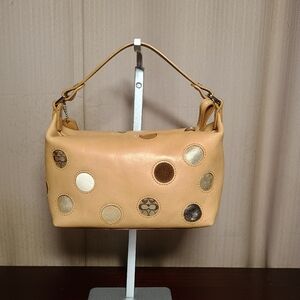 Coach Vintage Limited Edition Mini Bag  Leather Polka Dot Patchwork Y2K Handbag